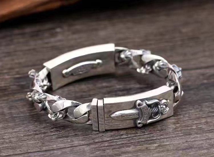 ChromeHearts クロムハーツ100% 925シルバー 正規品品質 ブレスレット