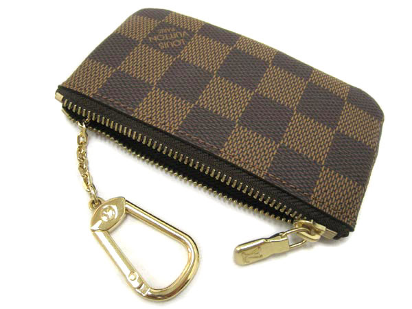 ルイヴィトンLouis Vuitton ダミエLV キーコインケース　ポシェットクレ