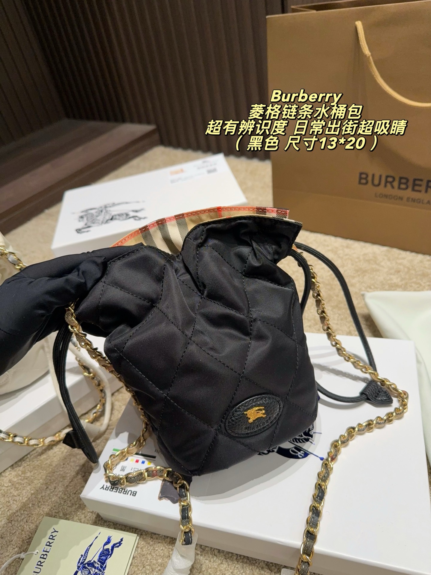 激安人気新品鞄 バッグ バーバリー バケツ型バッグ