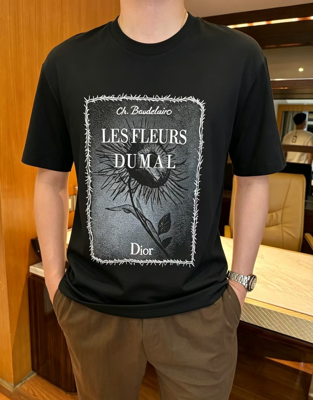 クリスチャンディオール 半袖Tシャツ トップス  メンズ