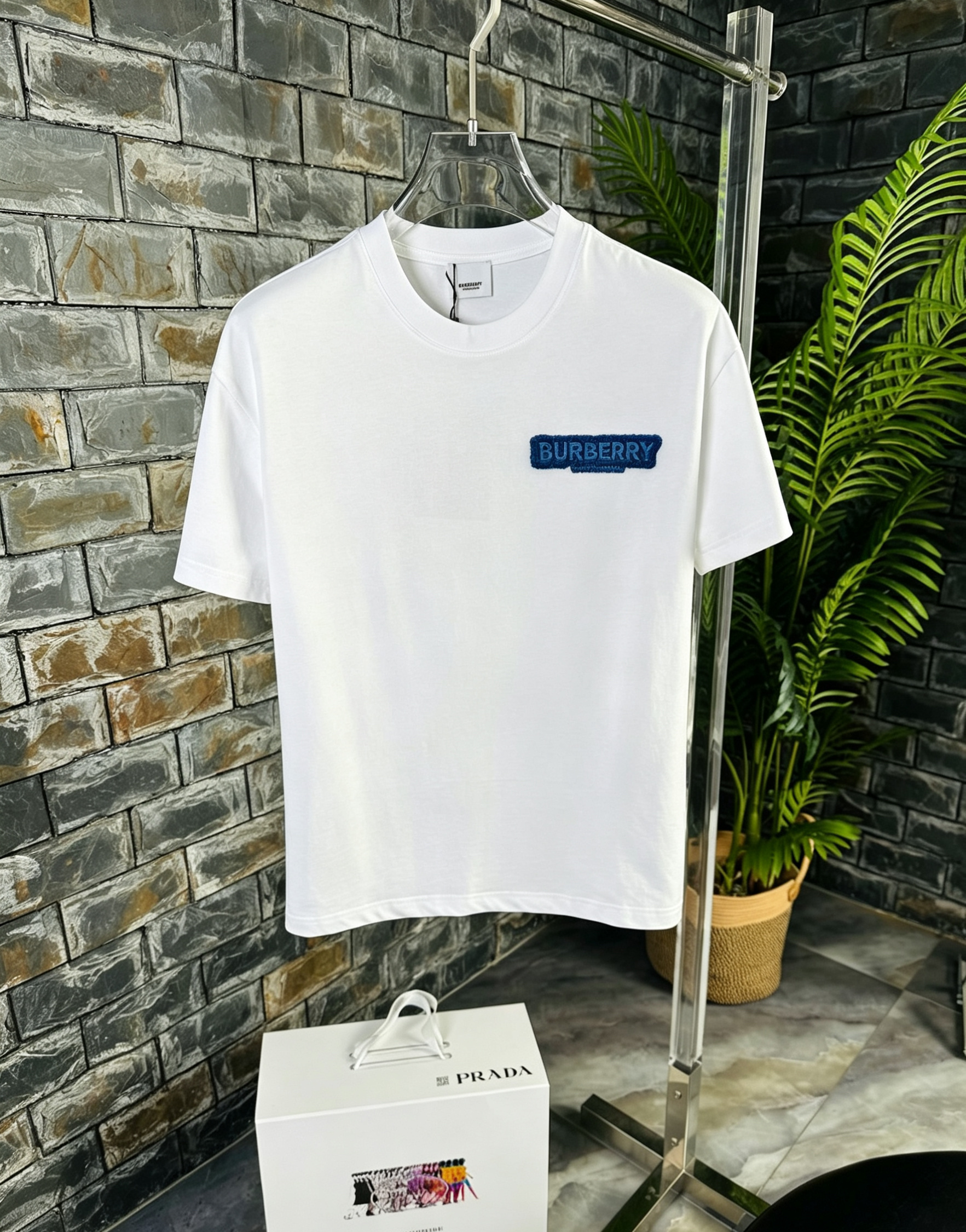 バーバリー 半袖Tシャツ トップス  メンズ