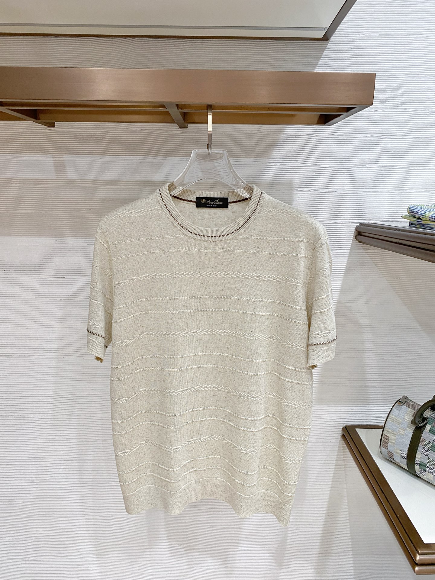 ロロ ピアーナ 半袖Tシャツ トップス メンズ