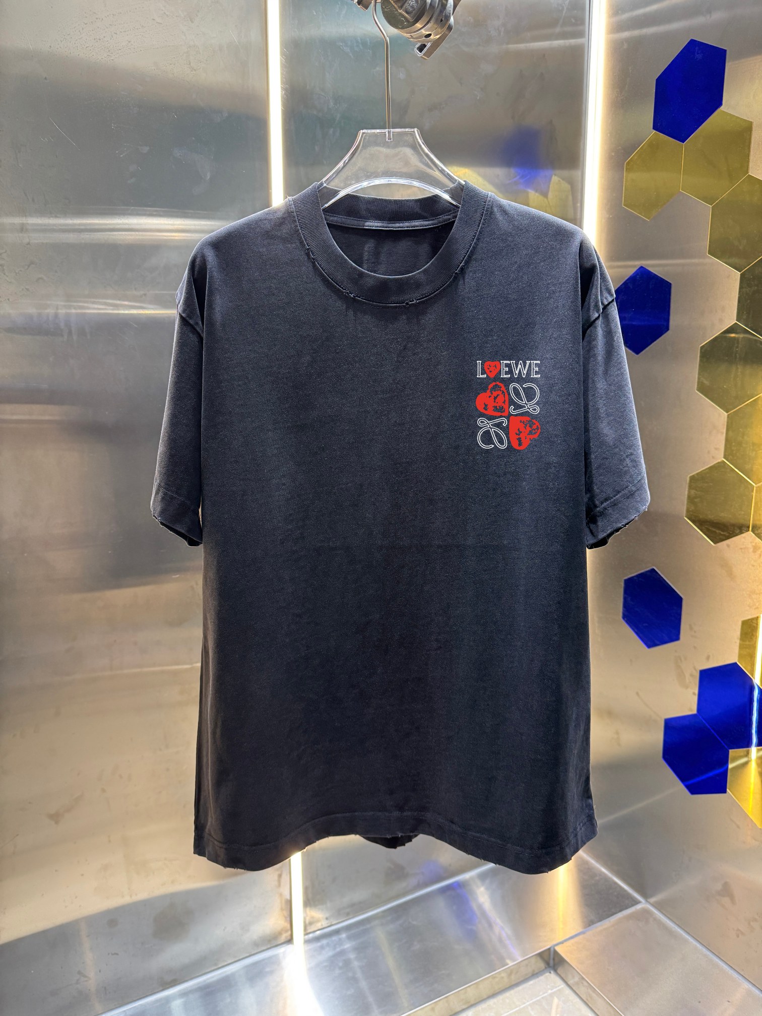 26SS春夏服 ロエベ 半袖Tシャツ トップス 男女兼着