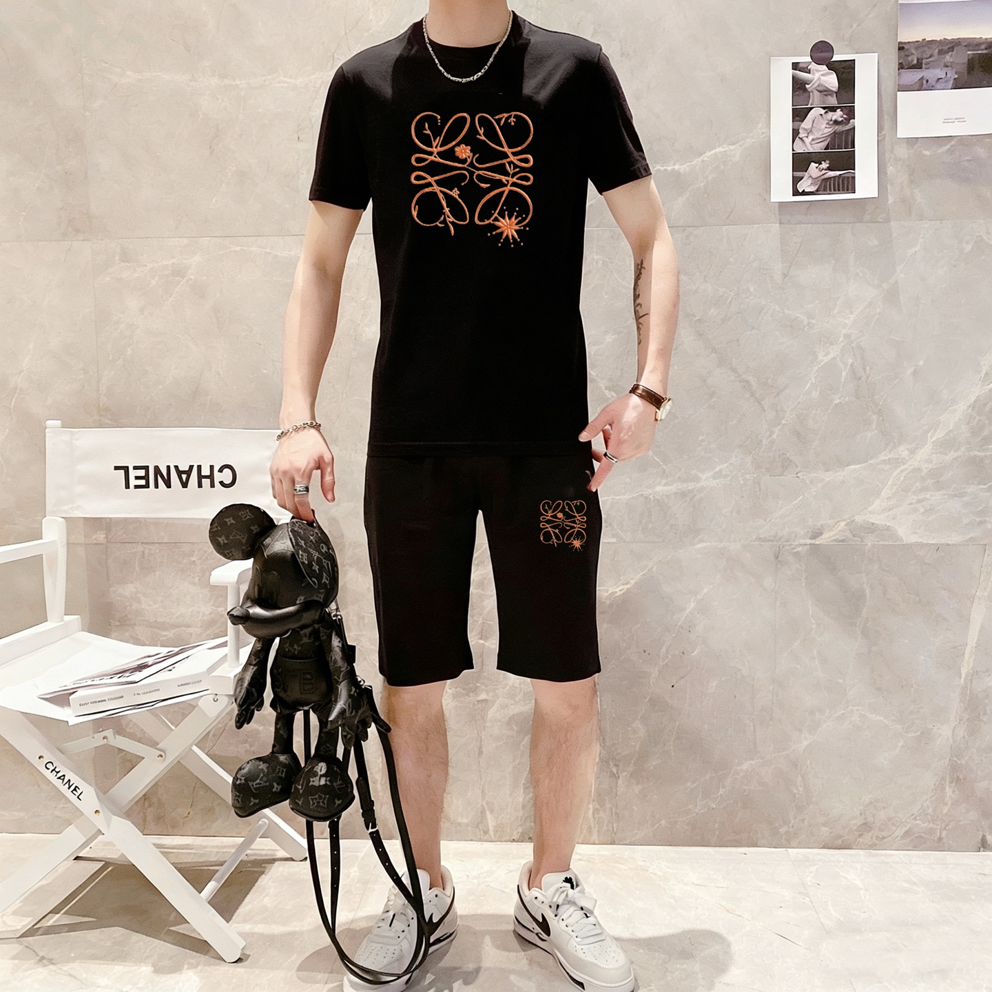 26SS春夏服 ロエベ 上下服 セットアップ  メンズ