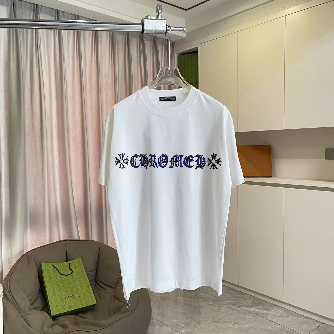 26SS春夏服 クロムハーツ 半袖Tシャツ トップス 男女兼着