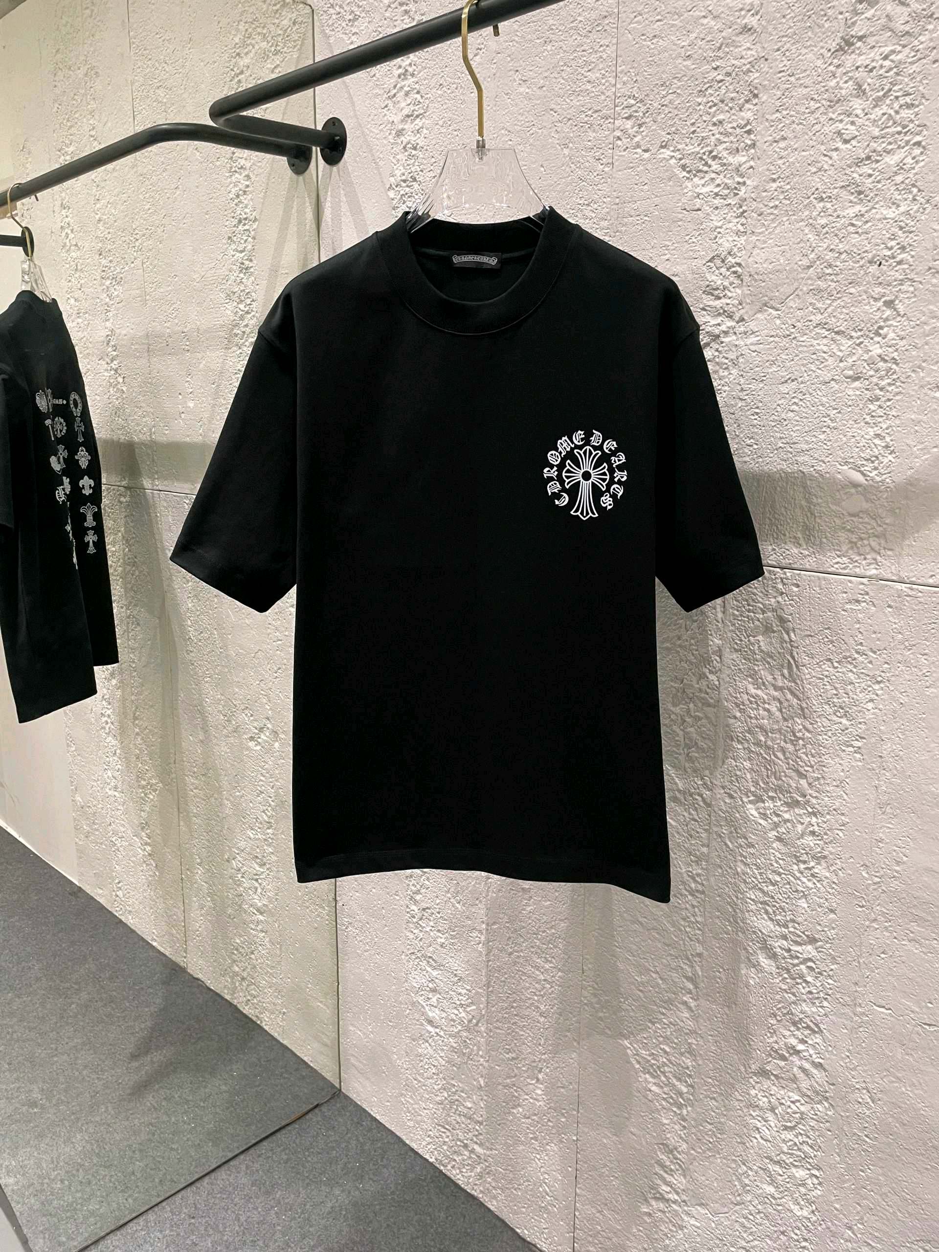 26SS春夏服 クロムハーツ 半袖Tシャツ トップス 男女兼着