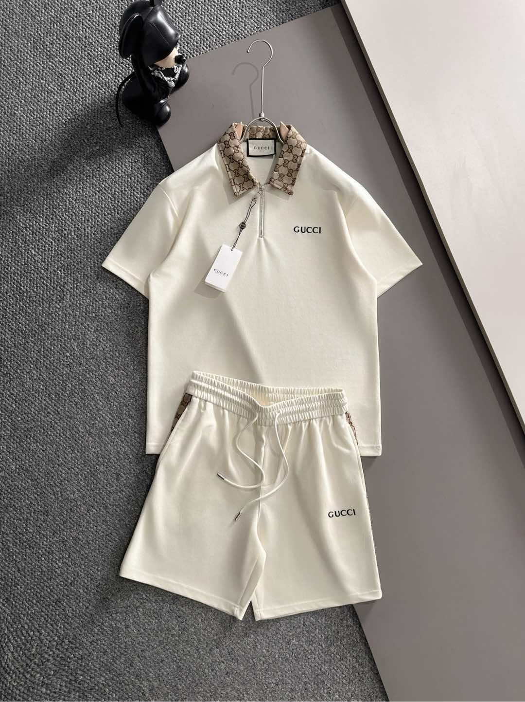 26SS春夏服 グッチ 新作通販 上下服 セットアップ
