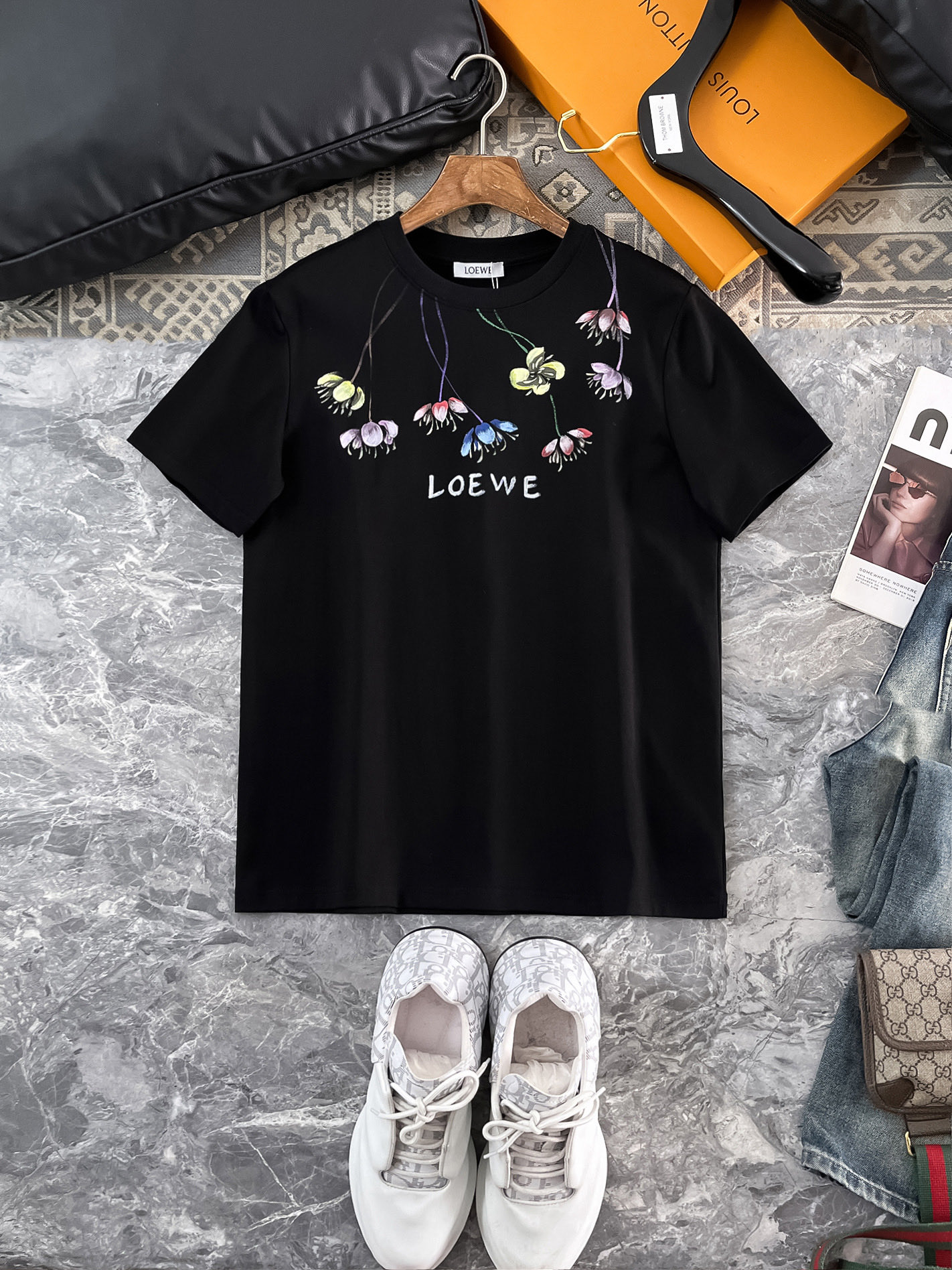 人気商品ロエベ 春夏 半袖Ｔシャツ トップス メンズ