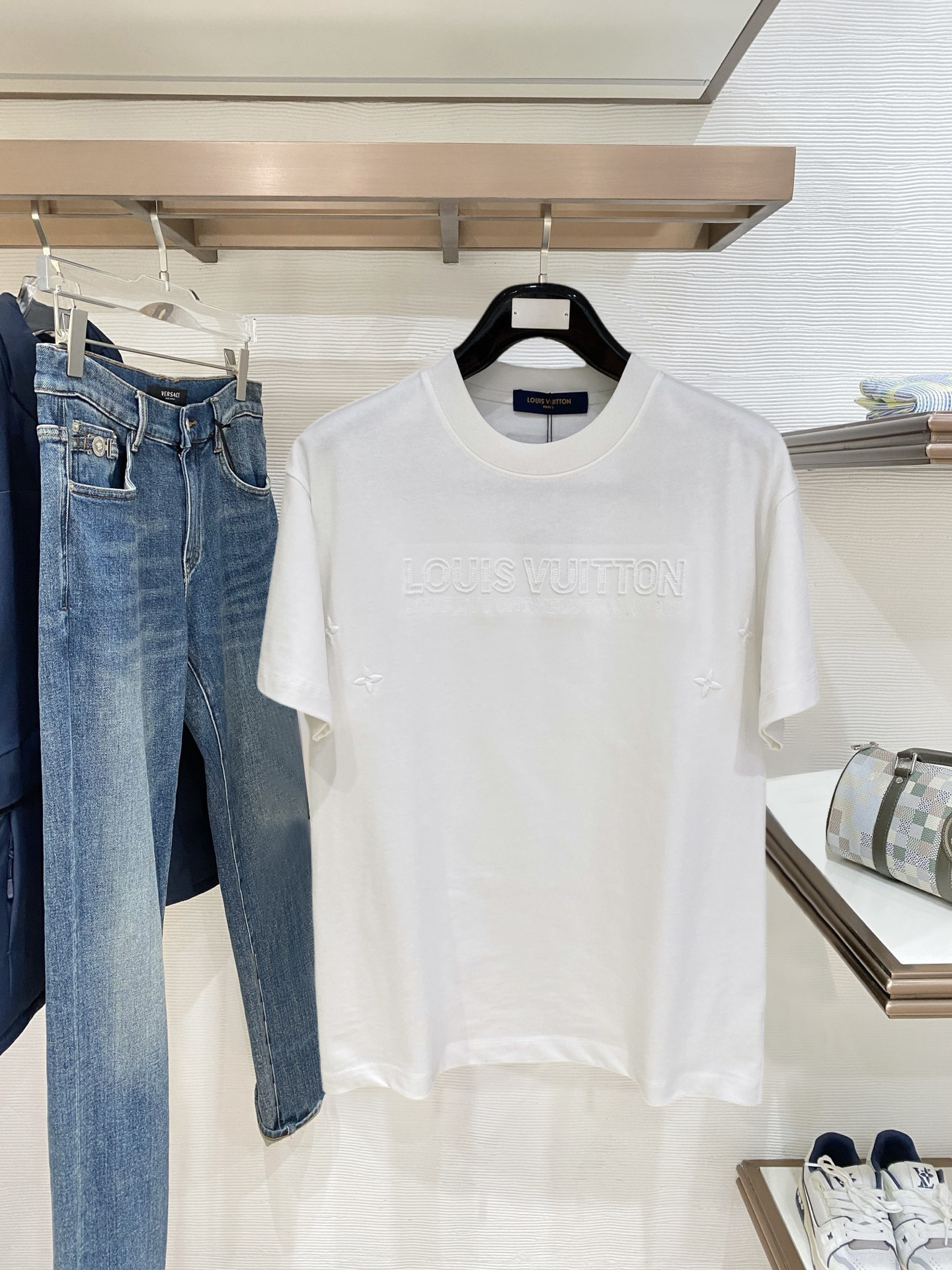 26SS春夏服 ルイヴィトン 半袖Tシャツ トップス 男女兼着