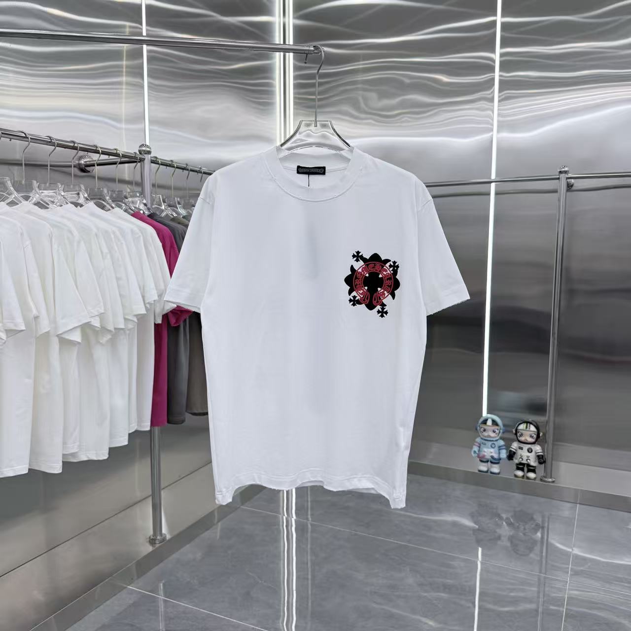 26SS春夏服 クロムハーツ 半袖Tシャツ トップス 男女兼着