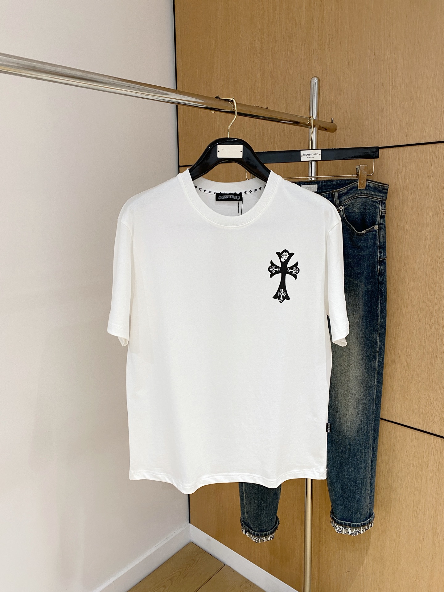 26SS春夏服 クロムハーツ 半袖Tシャツ トップス 男女兼着