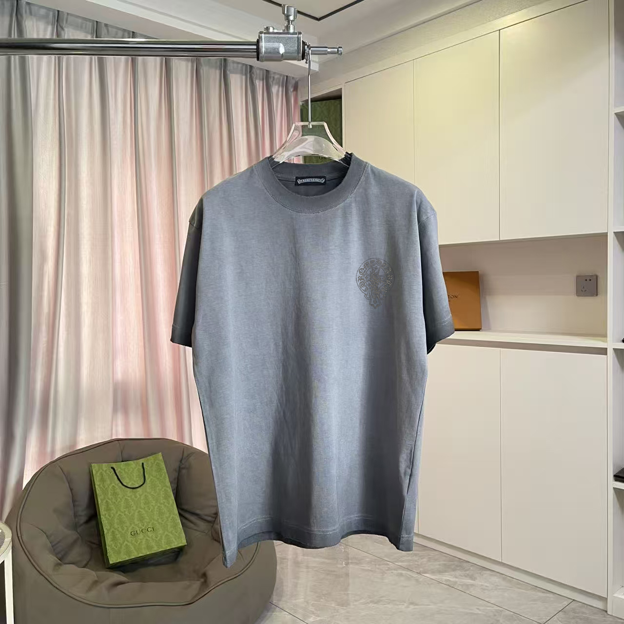 26SS春夏服 クロムハーツ 半袖Tシャツ トップス 男女兼着