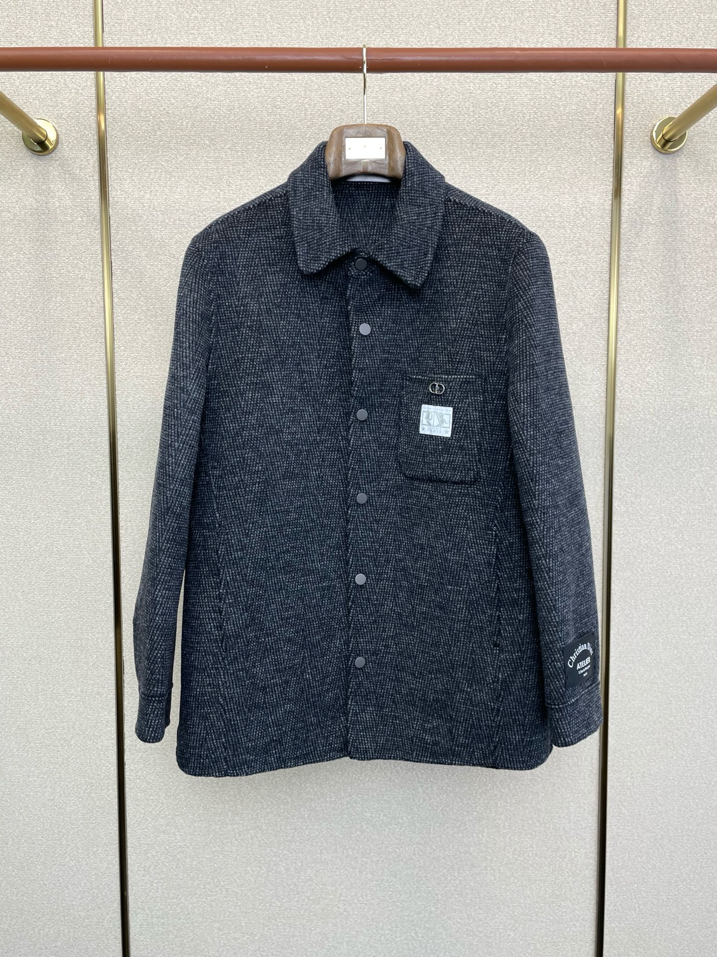 25SS秋冬服 クリスチャンディオール ウールコート アウター