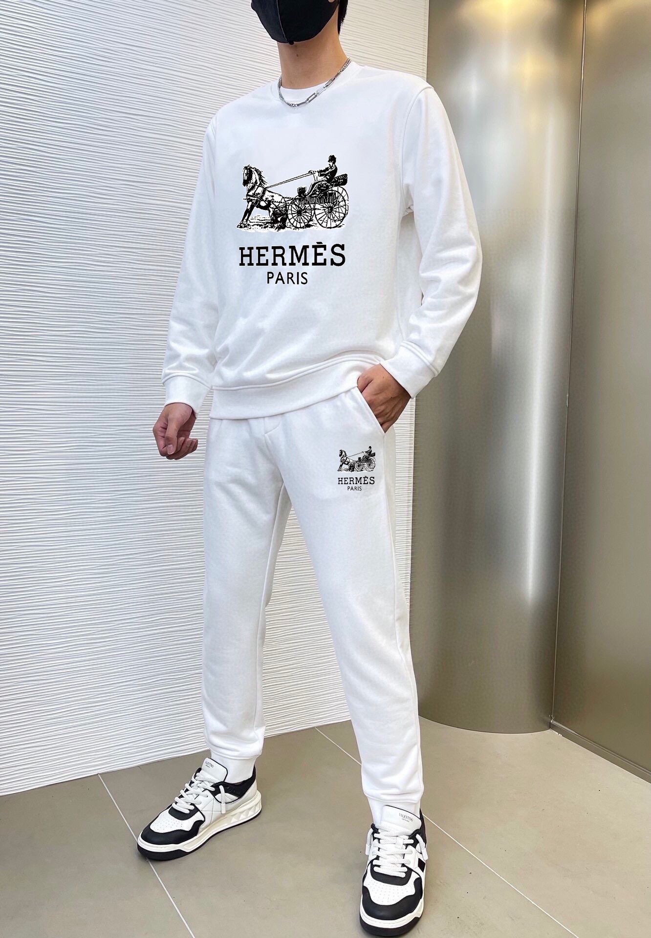秋冬服 人気商品入荷 エルメス 上下セットアップ スーツ