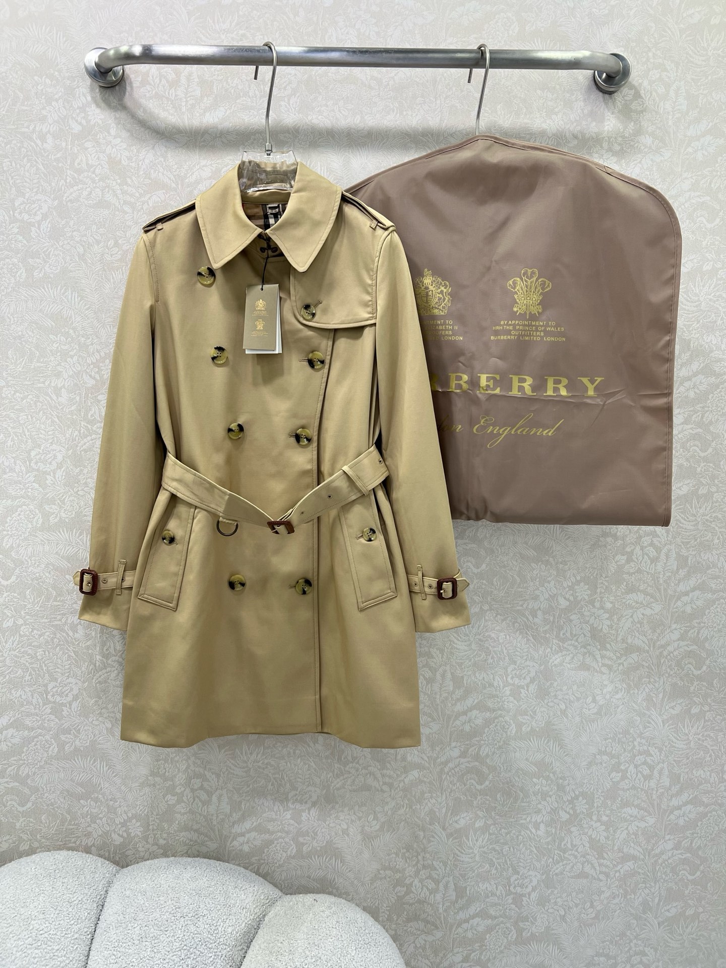 秋冬新品 女性バーバリー ロングジャケットコート