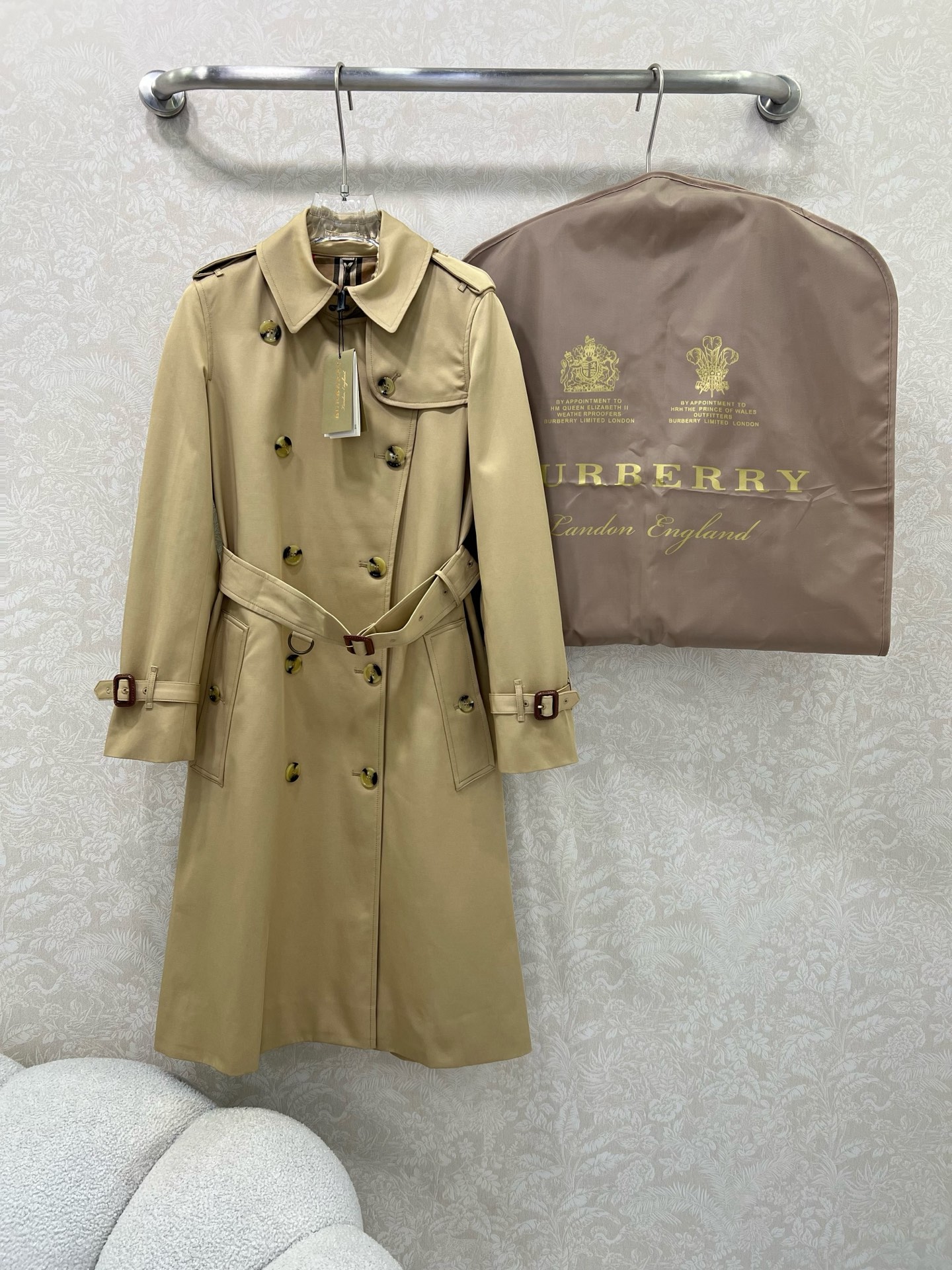 秋冬新品 女性バーバリー ロングジャケット コート
