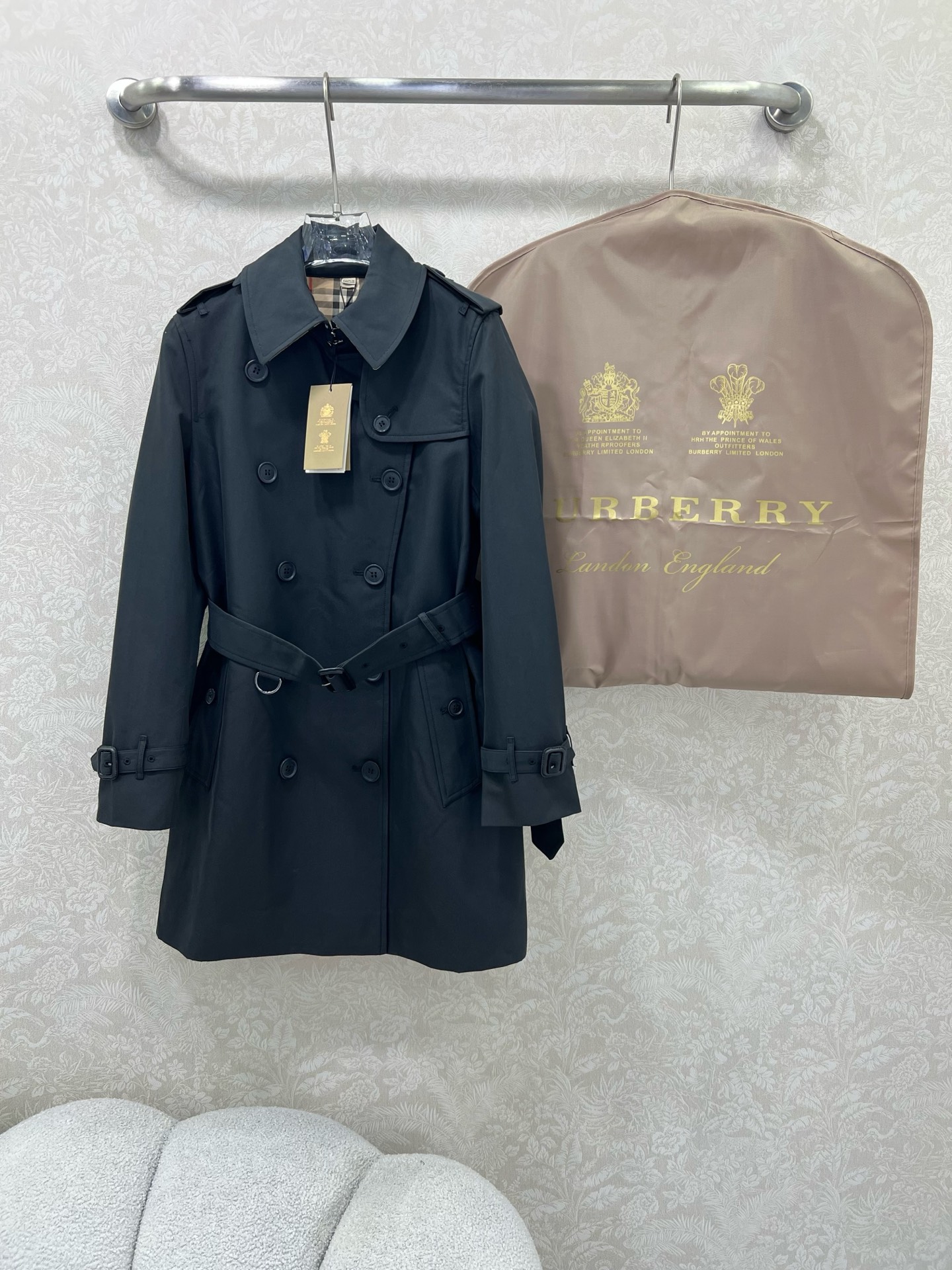 秋冬新品 女性バーバリー ロングジャケットコート