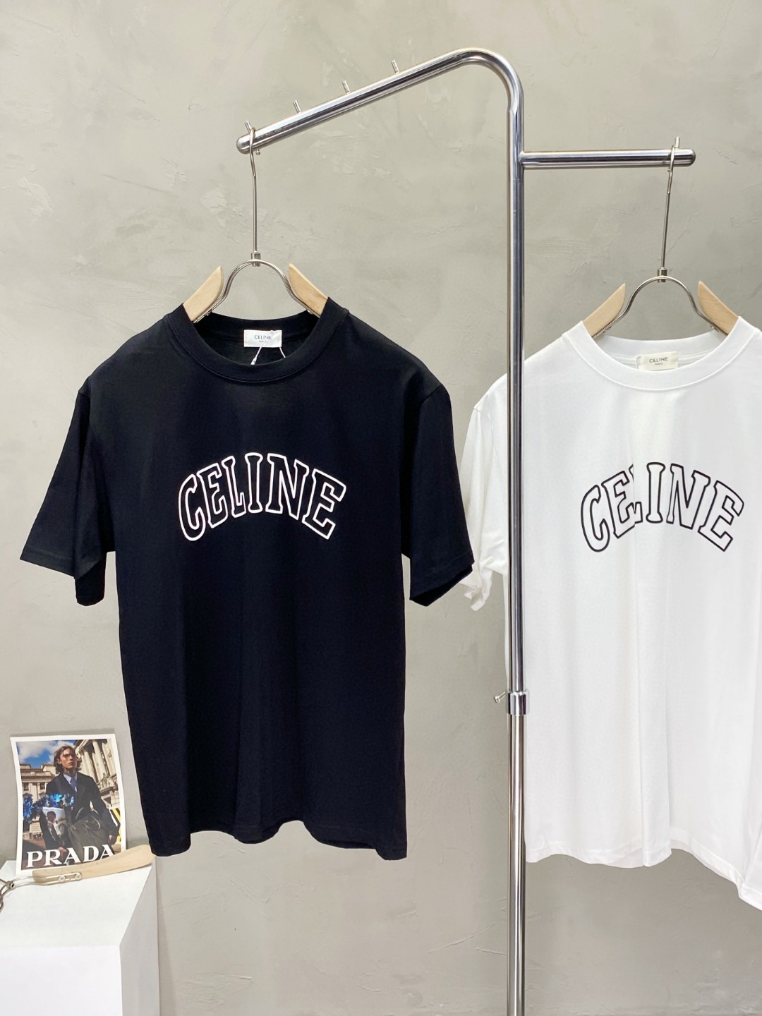 新品セリーヌ 半袖 Tシャツ トップス  メンズ