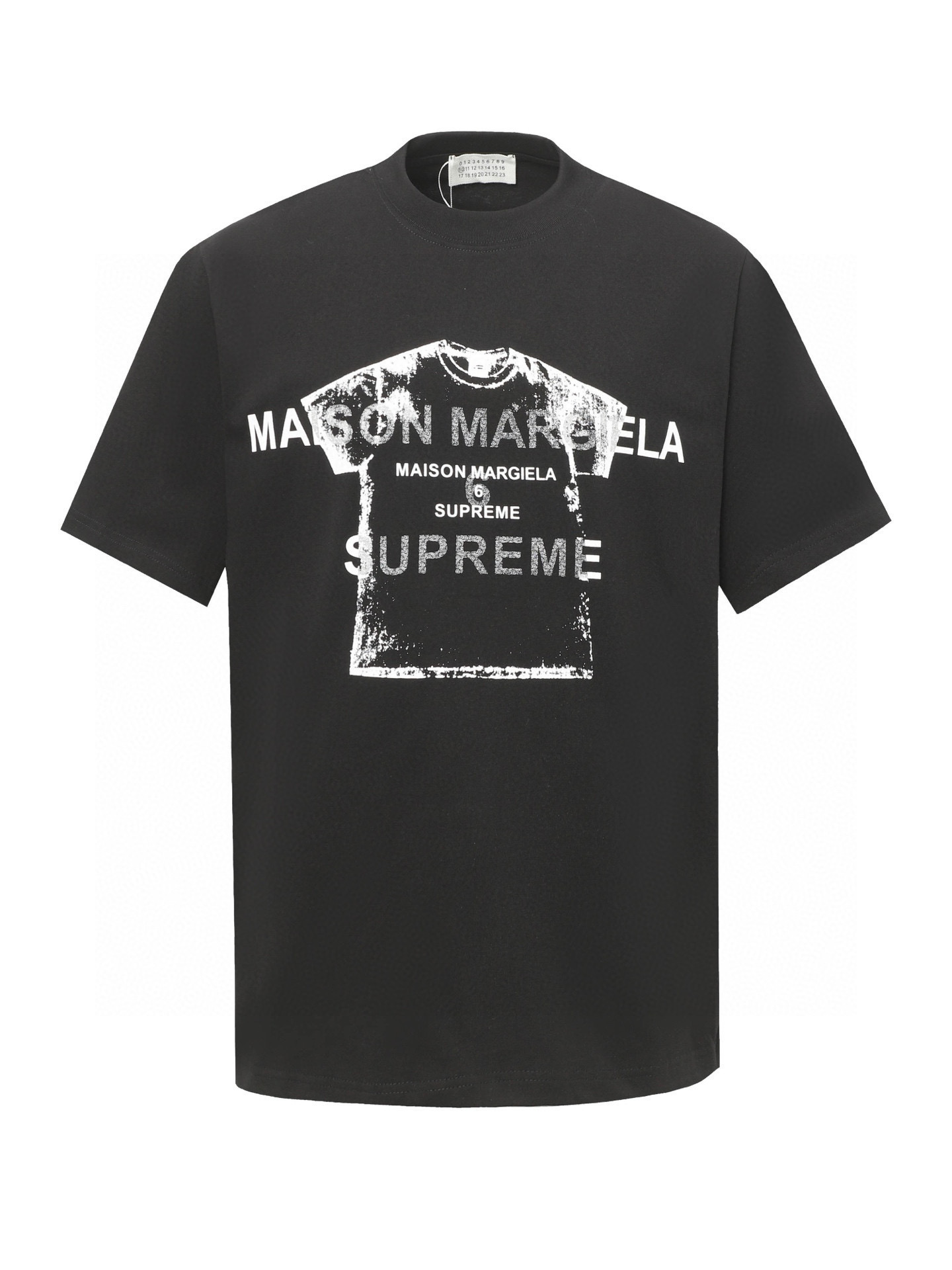Supreme MM6 コラボ 限定Tシャツ 輸入インクプリント 耐久仕様 解構デザイン ユニセックス