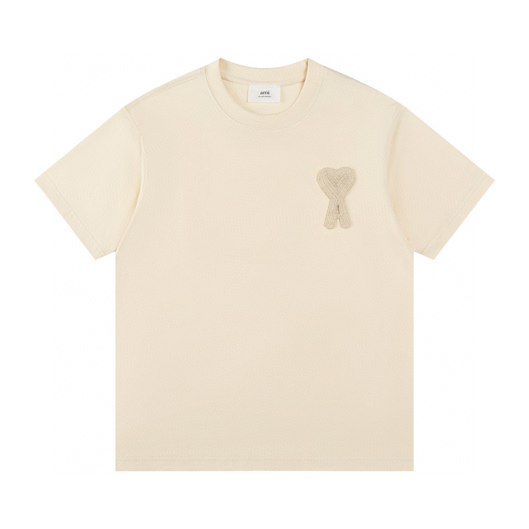 25SS服 AMI PARISアミ半袖Tシャツ トップス 男女兼着