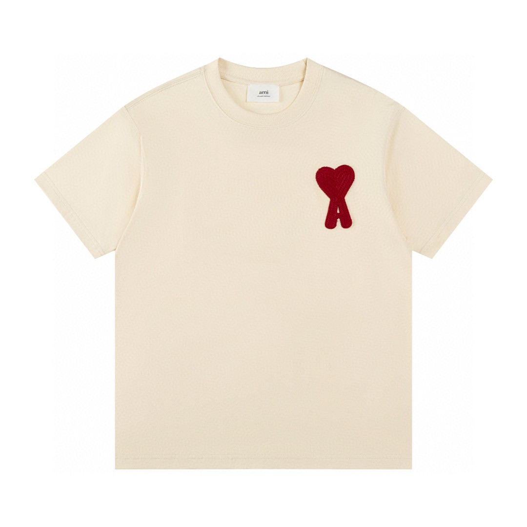 25SS服 AMI PARISアミ半袖Tシャツ トップス 男女兼着