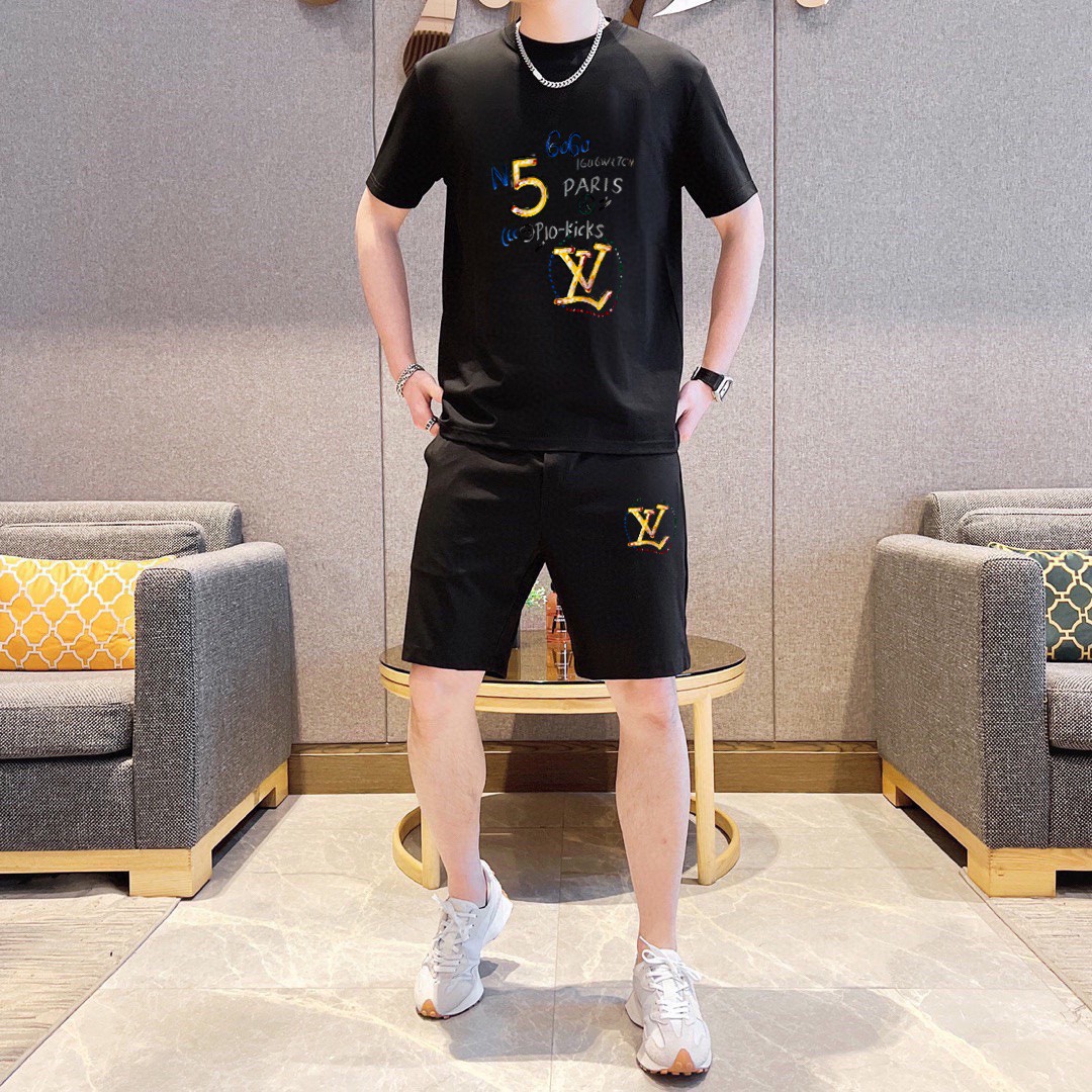 25SS服 ルイヴィトン 上下服 セットアップ  メンズ