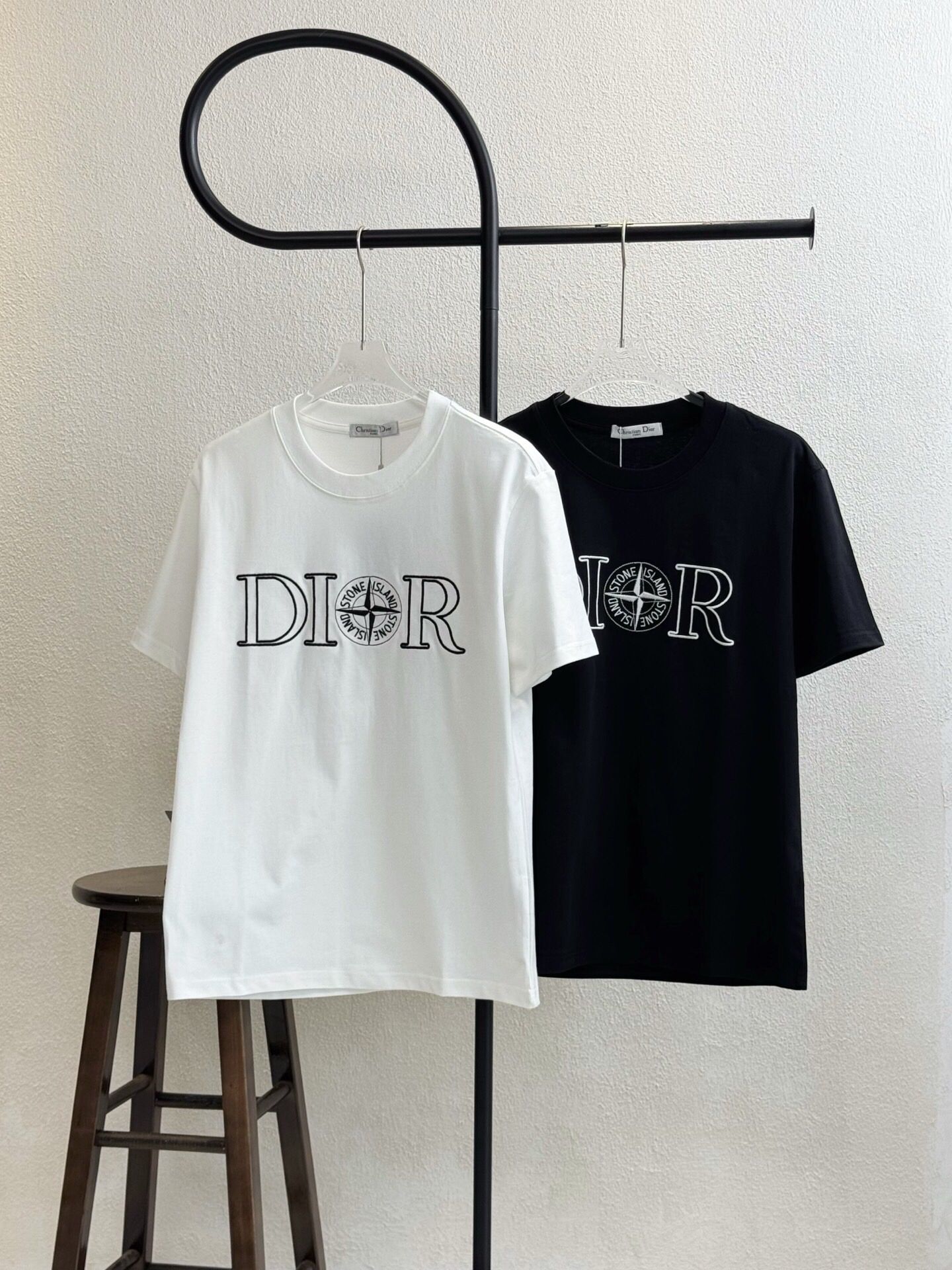 【ブランドコラボ】ディオール×ストーンアイランド メンズ 半袖Tシャツ