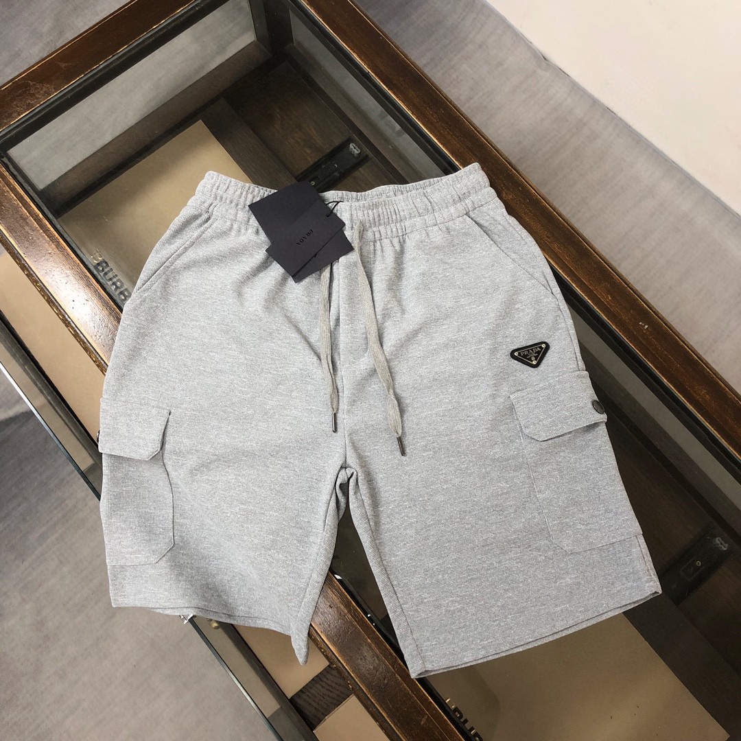 25SS服 プラダ ズボン ショートパンツ  メンズ