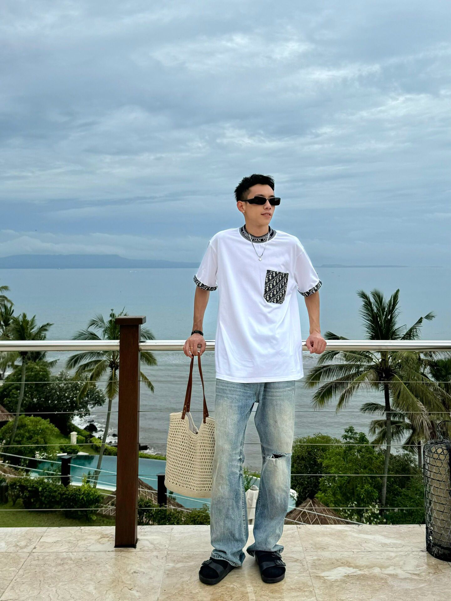 【シンプルデザイン】ディオール 半袖 Tシャツ