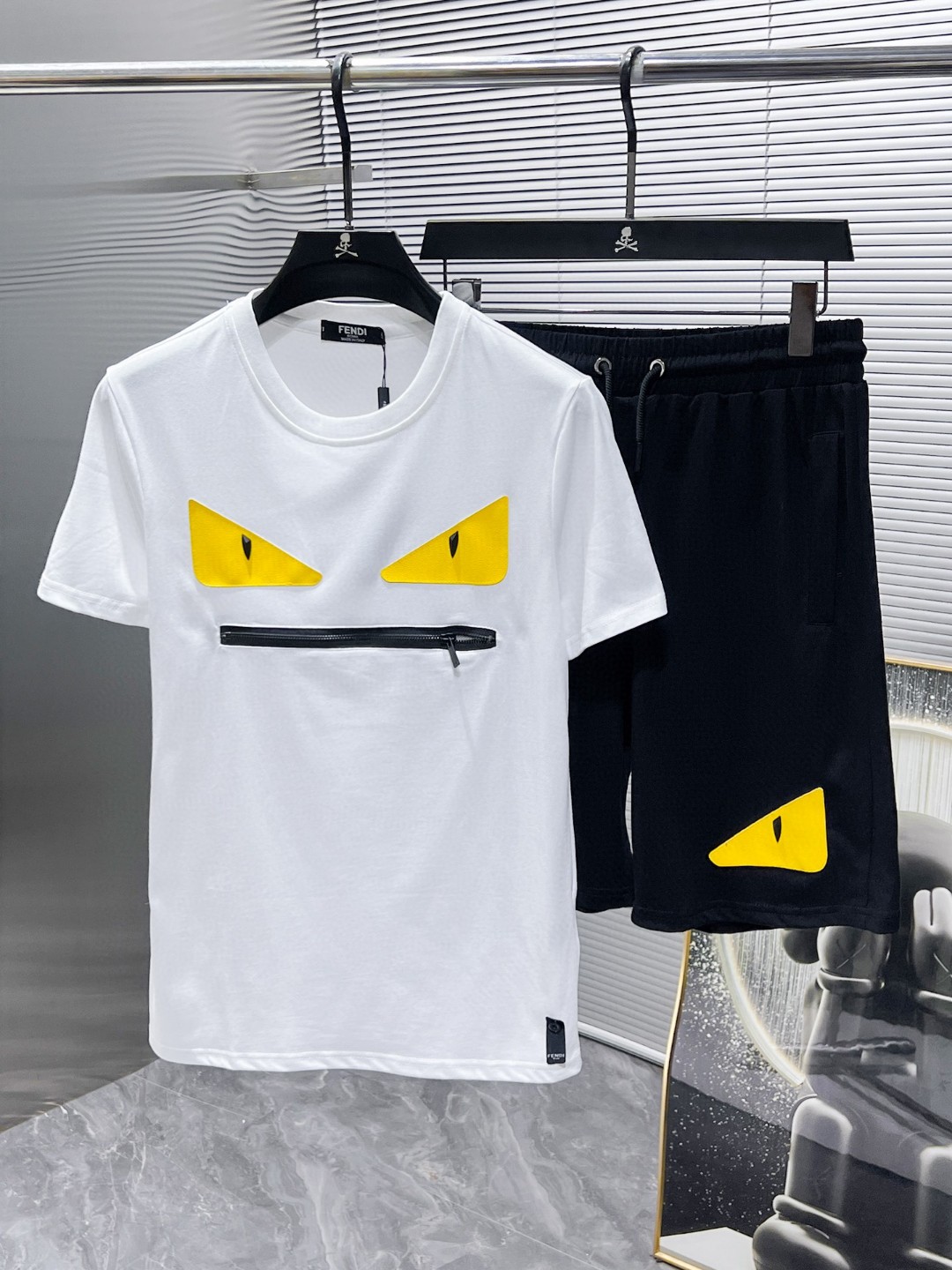 24SS夏/秋 フェンディ ウェットセットアップ 上下服