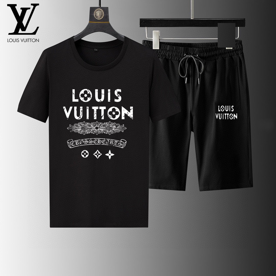 24SS ルイヴィトン スウェットセットアップ 上下服