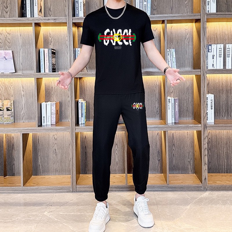 24SS夏/秋 グッチ ウェットセットアップ 上下服