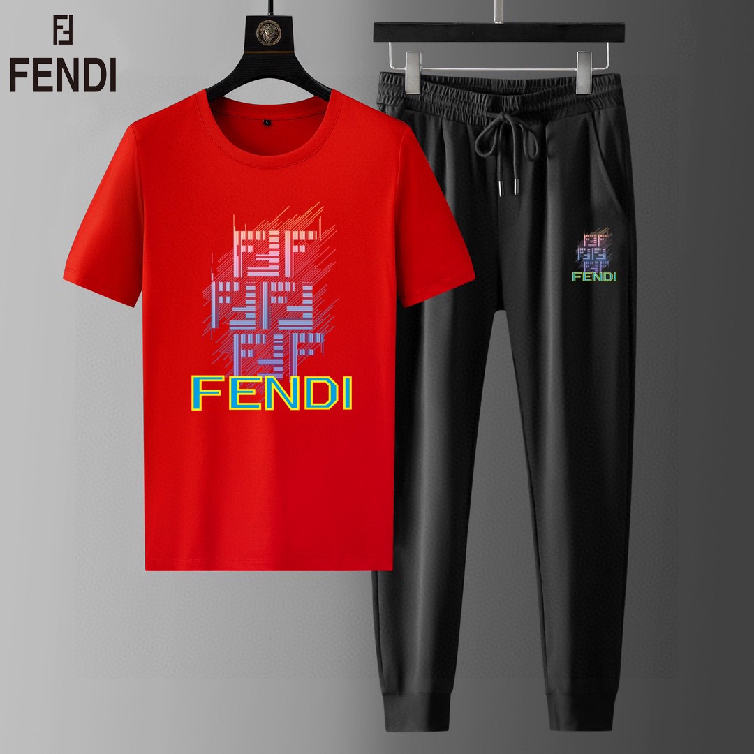 24SS フェンディスウェットセットアップ 上下服