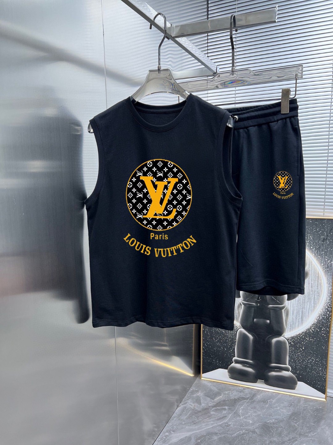 24SS ルイヴィトン スウェットセットアップ 上下服