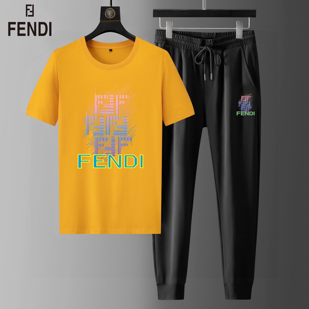 24SS フェンディスウェットセットアップ 上下服