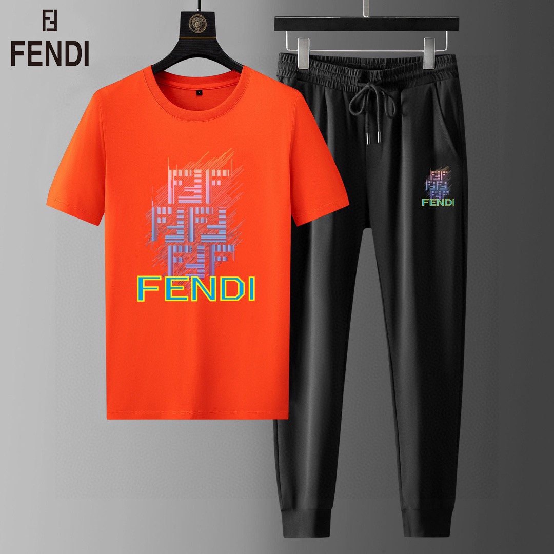 24SS フェンディスウェットセットアップ 上下服