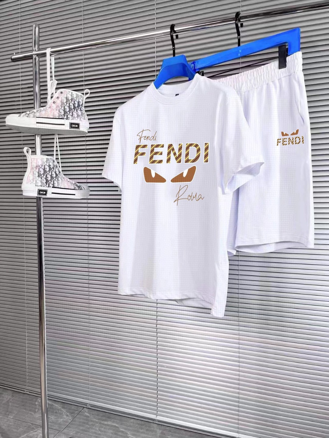 24SS フェンディスウェットセットアップ 上下服