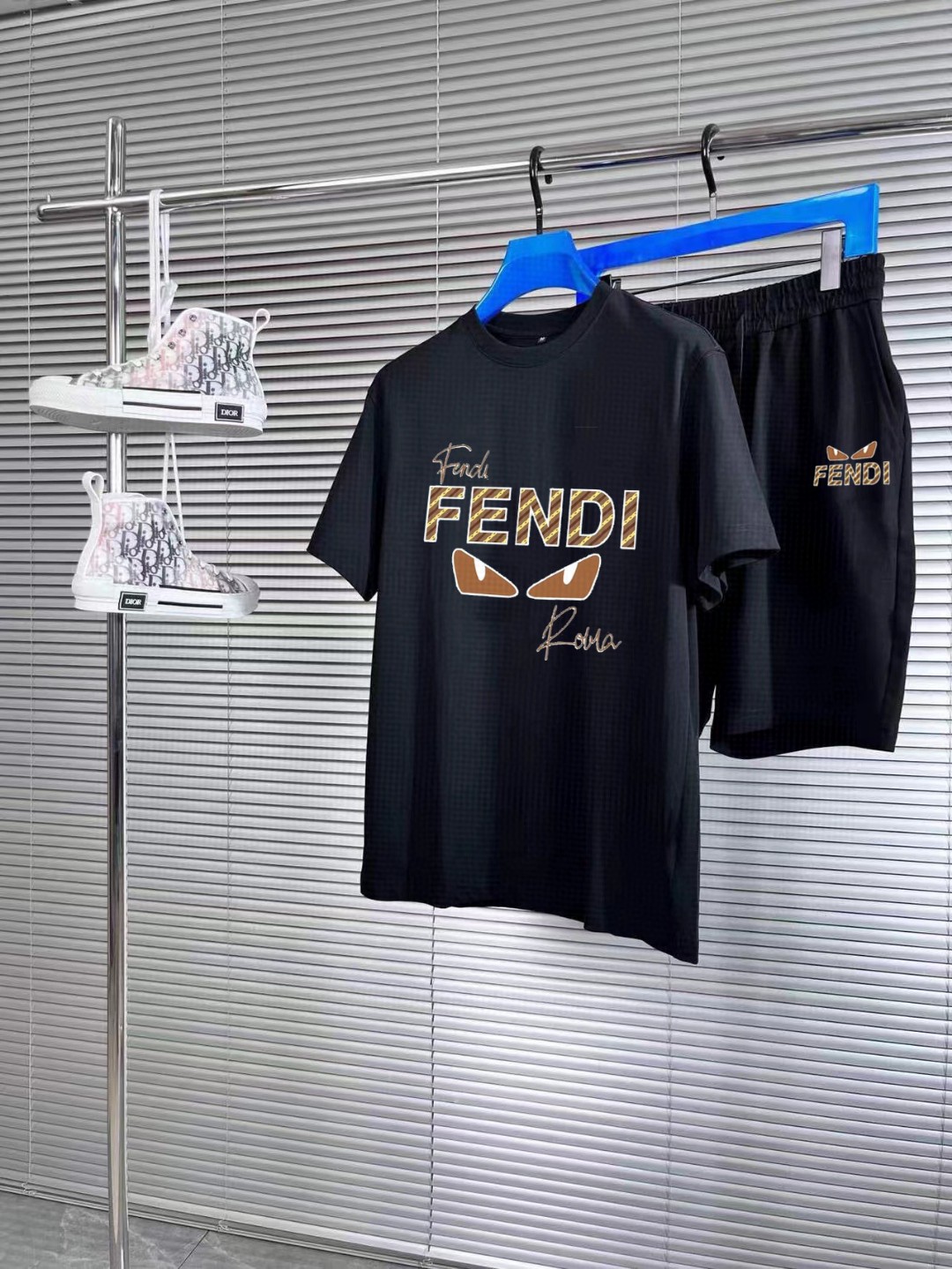24SS フェンディスウェットセットアップ 上下服