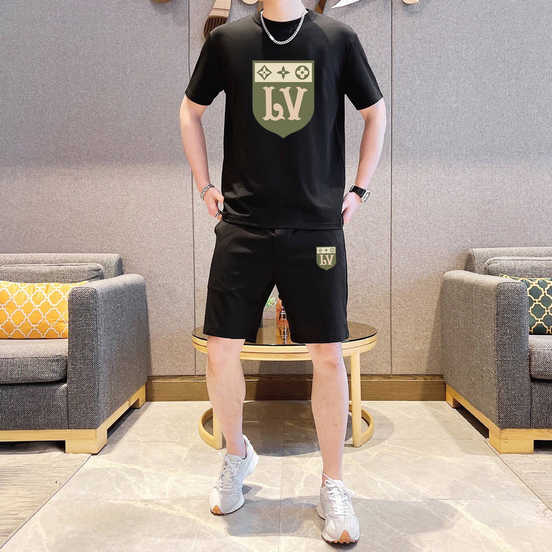 24SS ルイヴィトン スウェットセットアップ 上下服