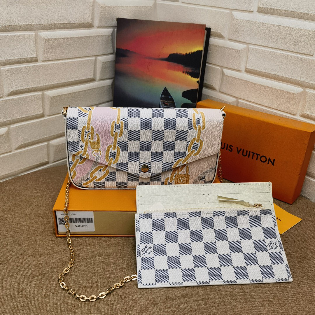 ルイヴィトン Pochette Felicie Mini チェーンショルダーバッグ