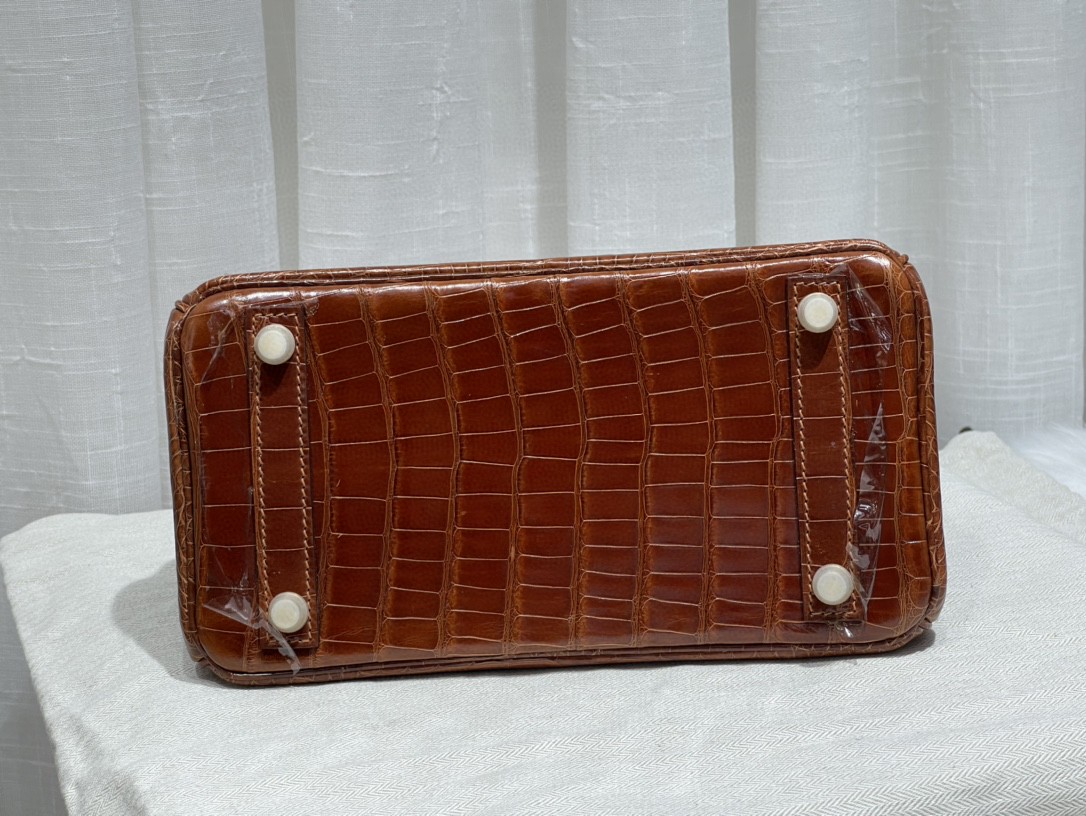 TOPエルメス Beeswax thread全手作り バーキン25 写真色/金具ゴールド