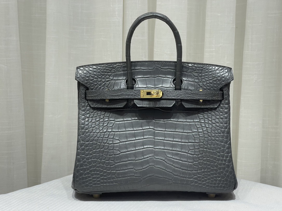 TOPエルメス Beeswax thread全手作り バーキン25 写真色/金具ゴールド