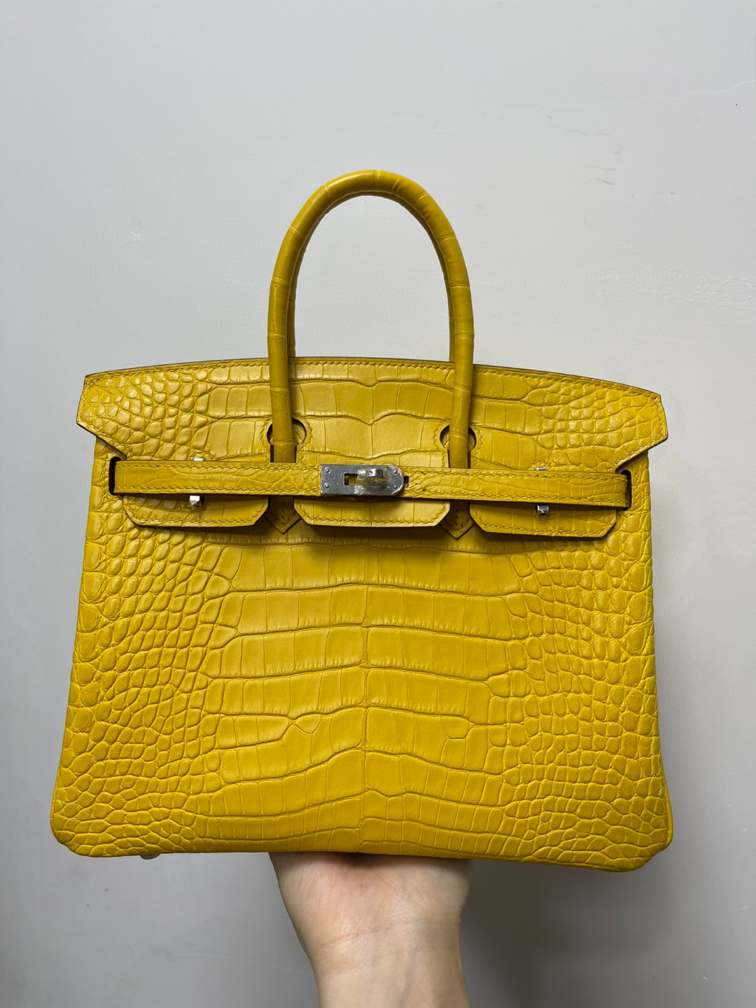 TOPエルメス Beeswax thread全手作り バーキン25 写真色/金具シルバー