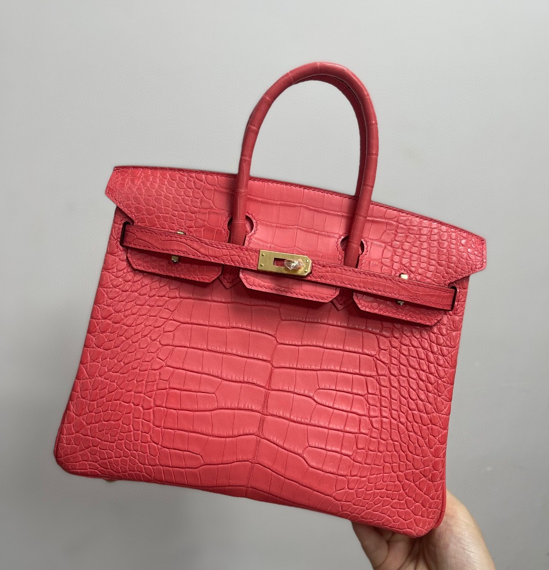 TOPエルメス Beeswax thread全手作り バーキン25 写真色/金具ゴールド