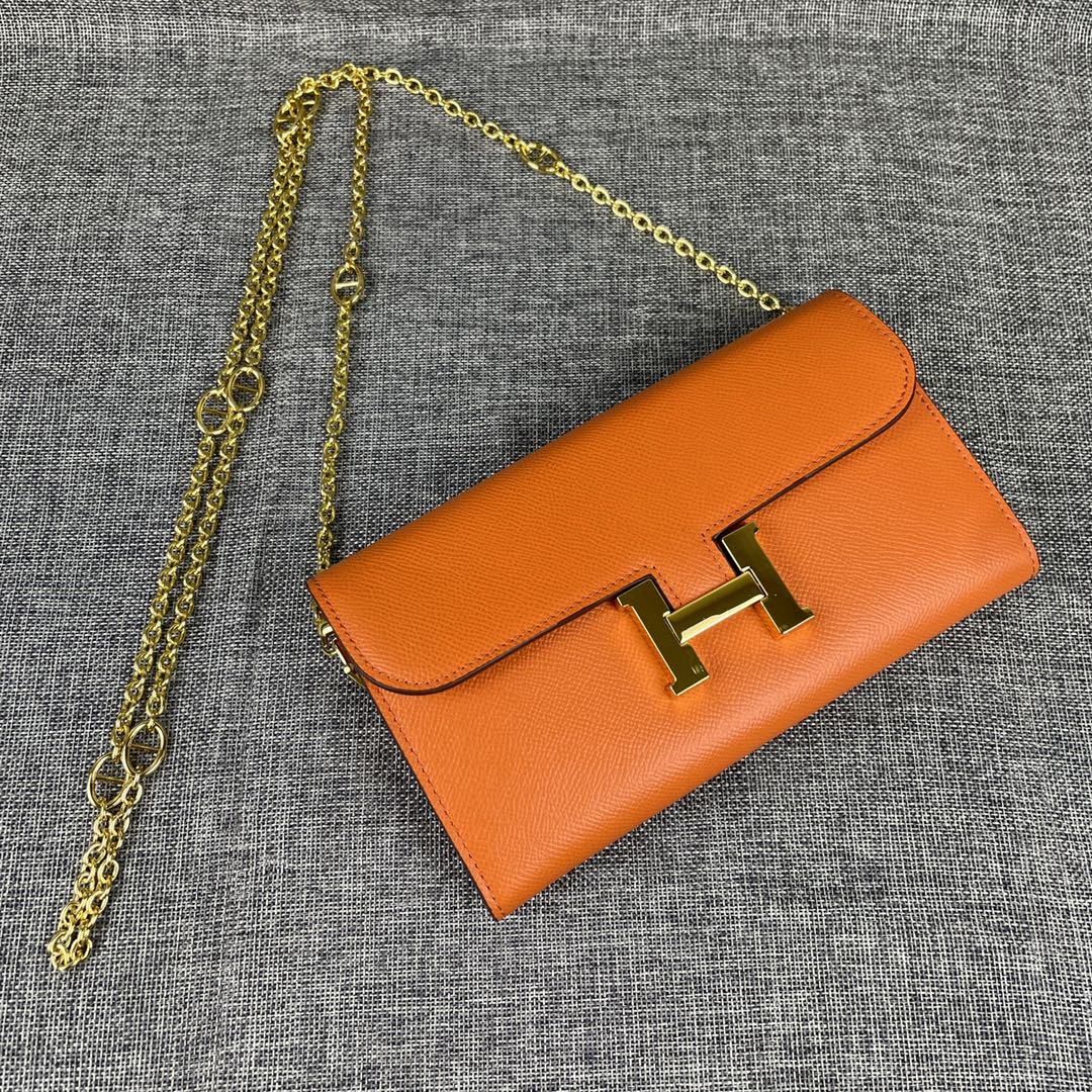 エルメス 2022SSKelly 22cm チェーンショルダーバッグ 2212