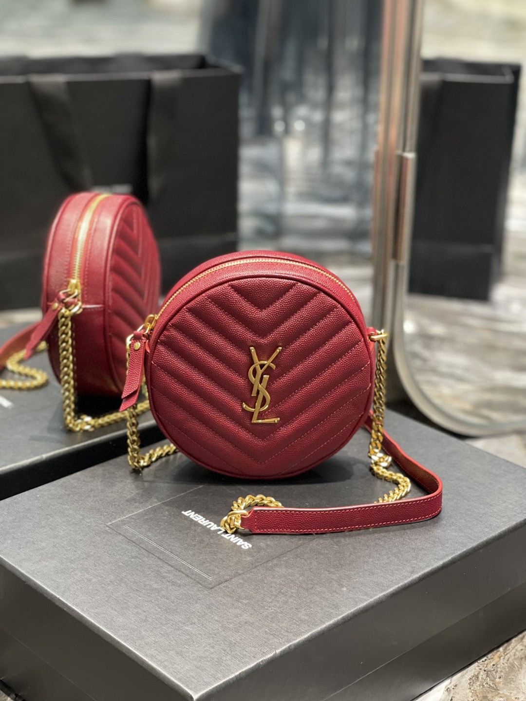 イヴ サンローラン 高品質 ミニチェーンショルダーバッグ 2203