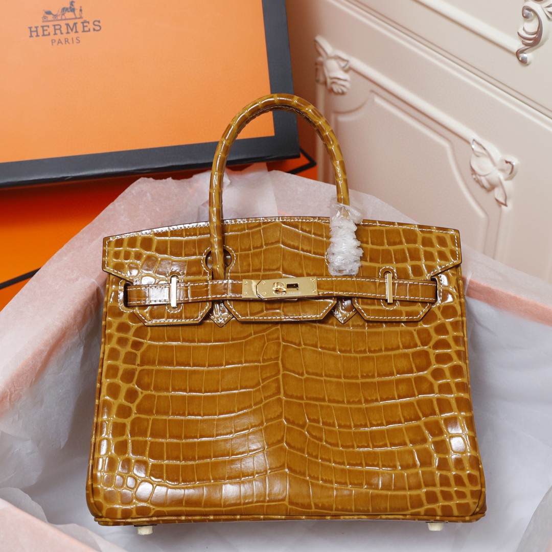 エルメス クロコ押し型 BIRKIN バーキン25/30/35cm LT2107J360
